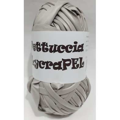 Gomitolo di fettuccia in lycra ecopelle LYCRAPEL x borse elastica peso +- 100 gr. 45 mt.