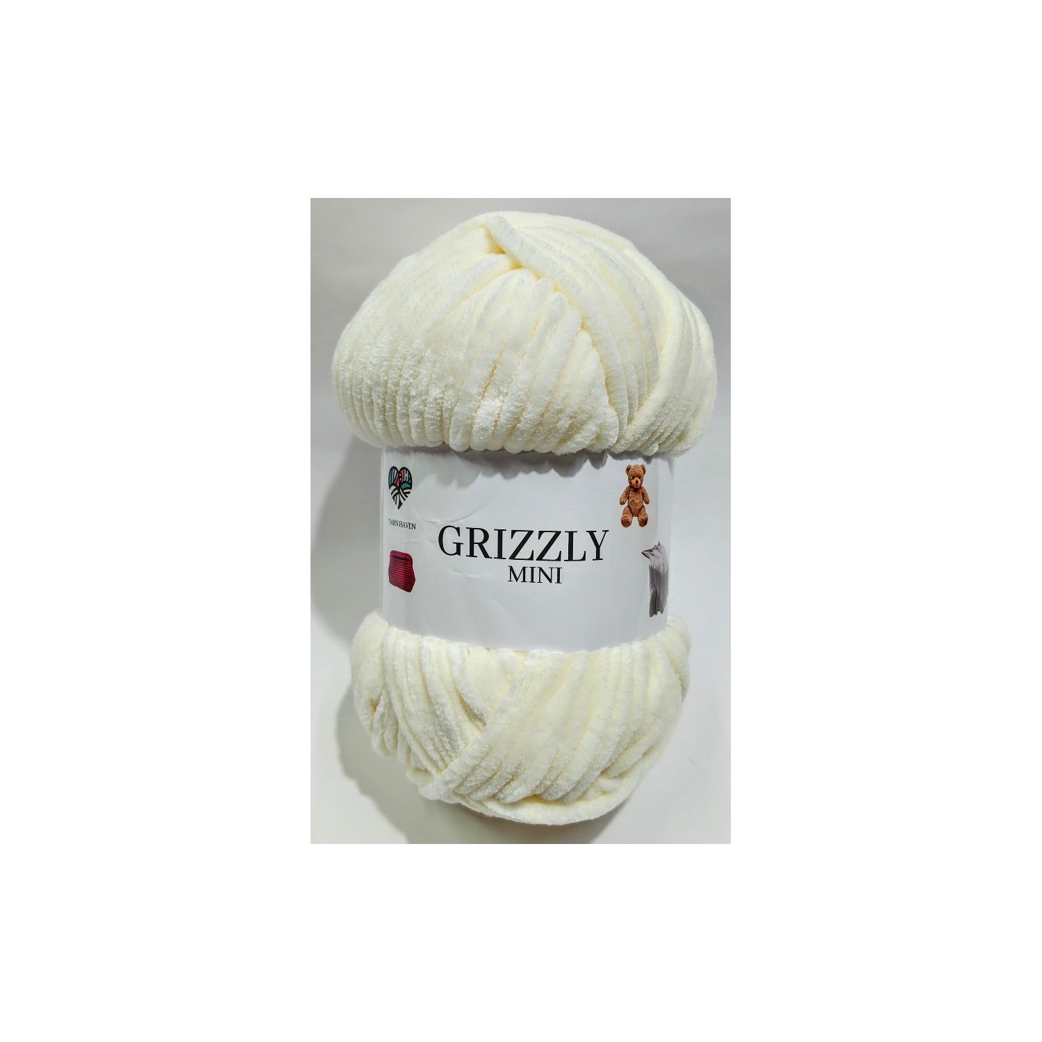 Gomitolo ciniglia "Grizzly Mini"  morbidissima 100 gr. 120 mt.  x borse, maglie, sciarpe, amigurumi