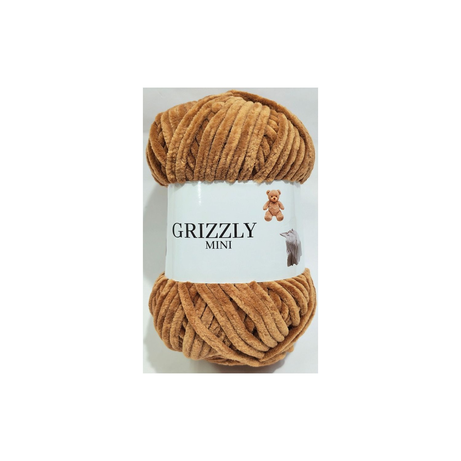 Gomitolo ciniglia "Grizzly Mini"  morbidissima 100 gr. 120 mt.  x borse, maglie, sciarpe, amigurumi