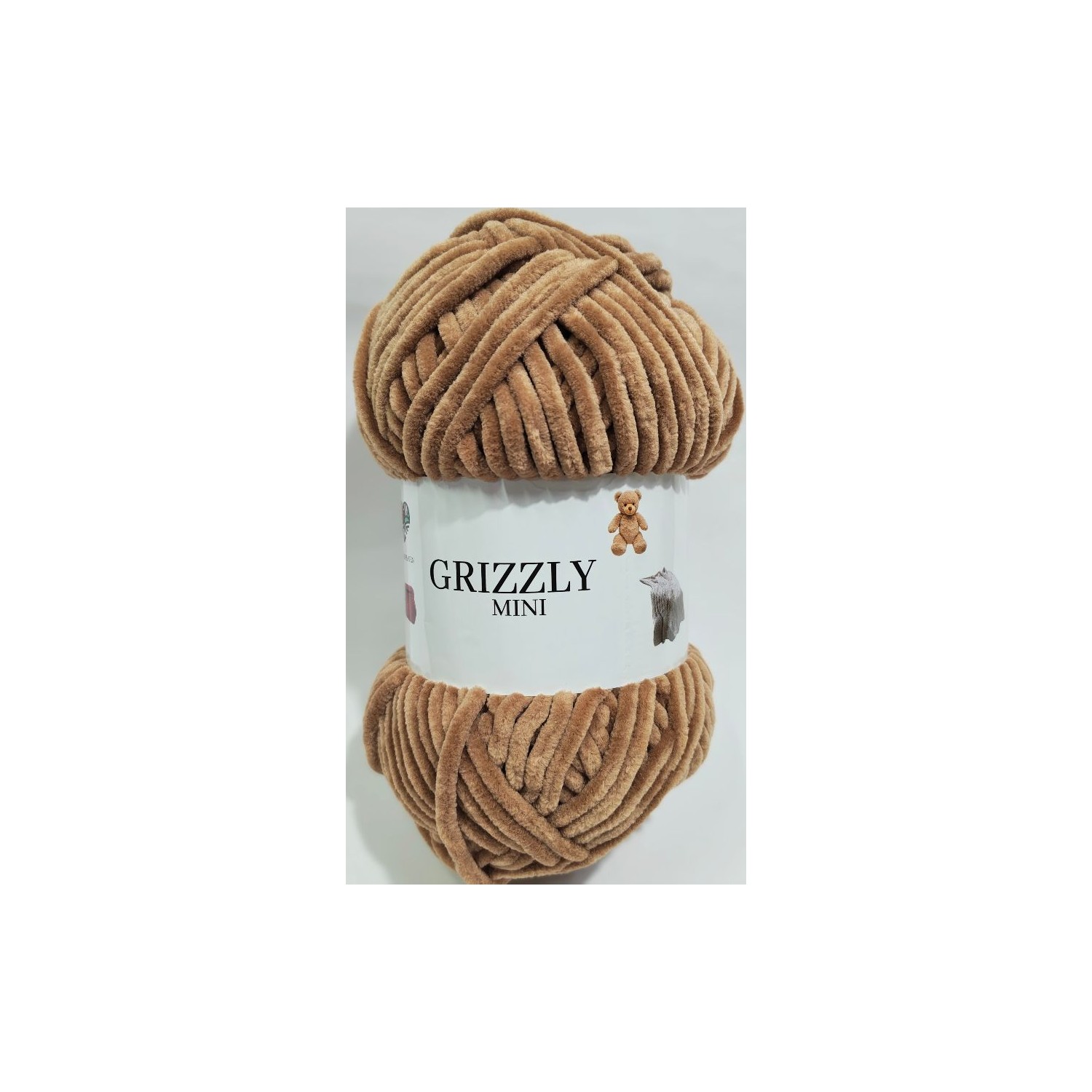 Gomitolo ciniglia "Grizzly Mini"  morbidissima 100 gr. 120 mt.  x borse, maglie, sciarpe, amigurumi