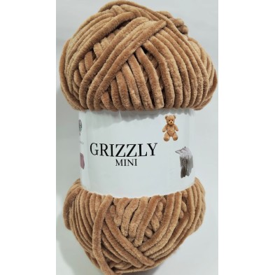 Gomitolo ciniglia "Grizzly Mini"  morbidissima 100 gr. 120 mt.  x borse, maglie, sciarpe, amigurumi