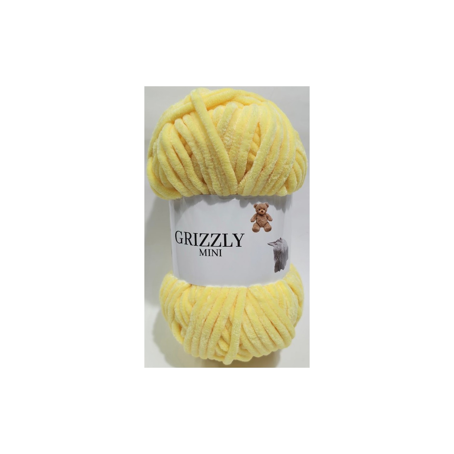 Gomitolo ciniglia "Grizzly Mini"  morbidissima 100 gr. 120 mt.  x borse, maglie, sciarpe, amigurumi
