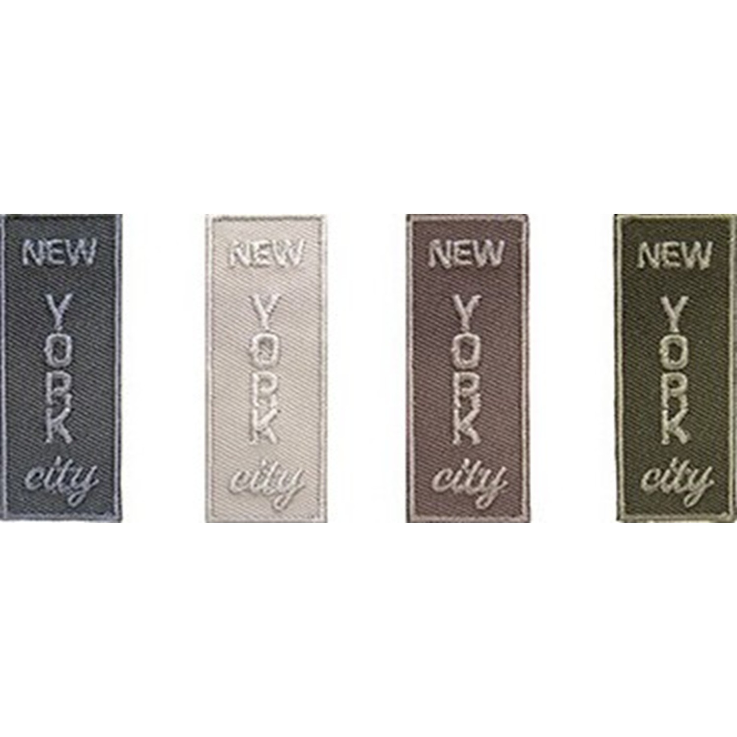 Toppa Patch termoadesiva o da cucire 475A "New York" dime. 2,2x5,5 cm.