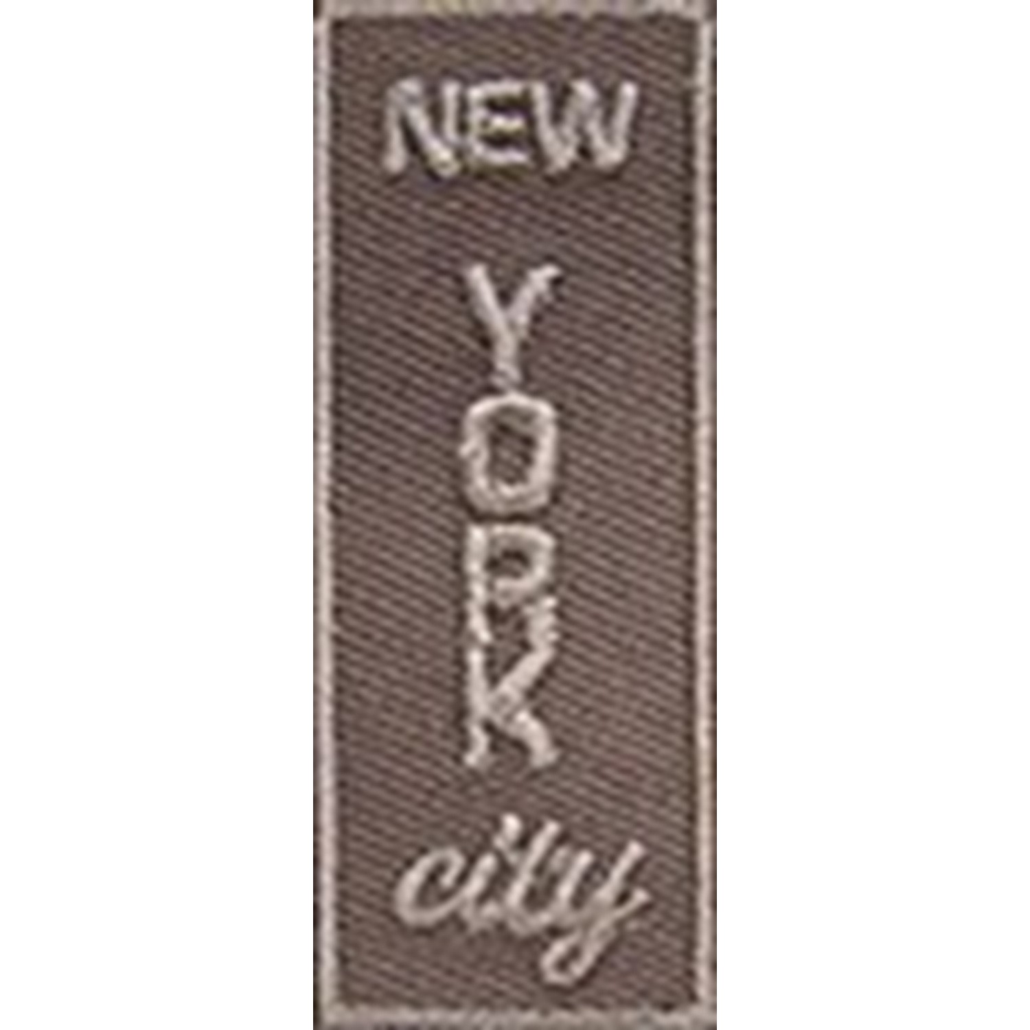 Toppa Patch termoadesiva o da cucire 475A "New York" dime. 2,2x5,5 cm.