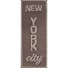 Toppa Patch termoadesiva o da cucire 475A "New York" dime. 2,2x5,5 cm.