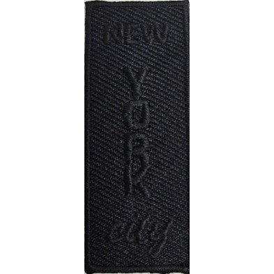 Toppa Patch termoadesiva o da cucire 475A "New York" dime. 2,2x5,5 cm.