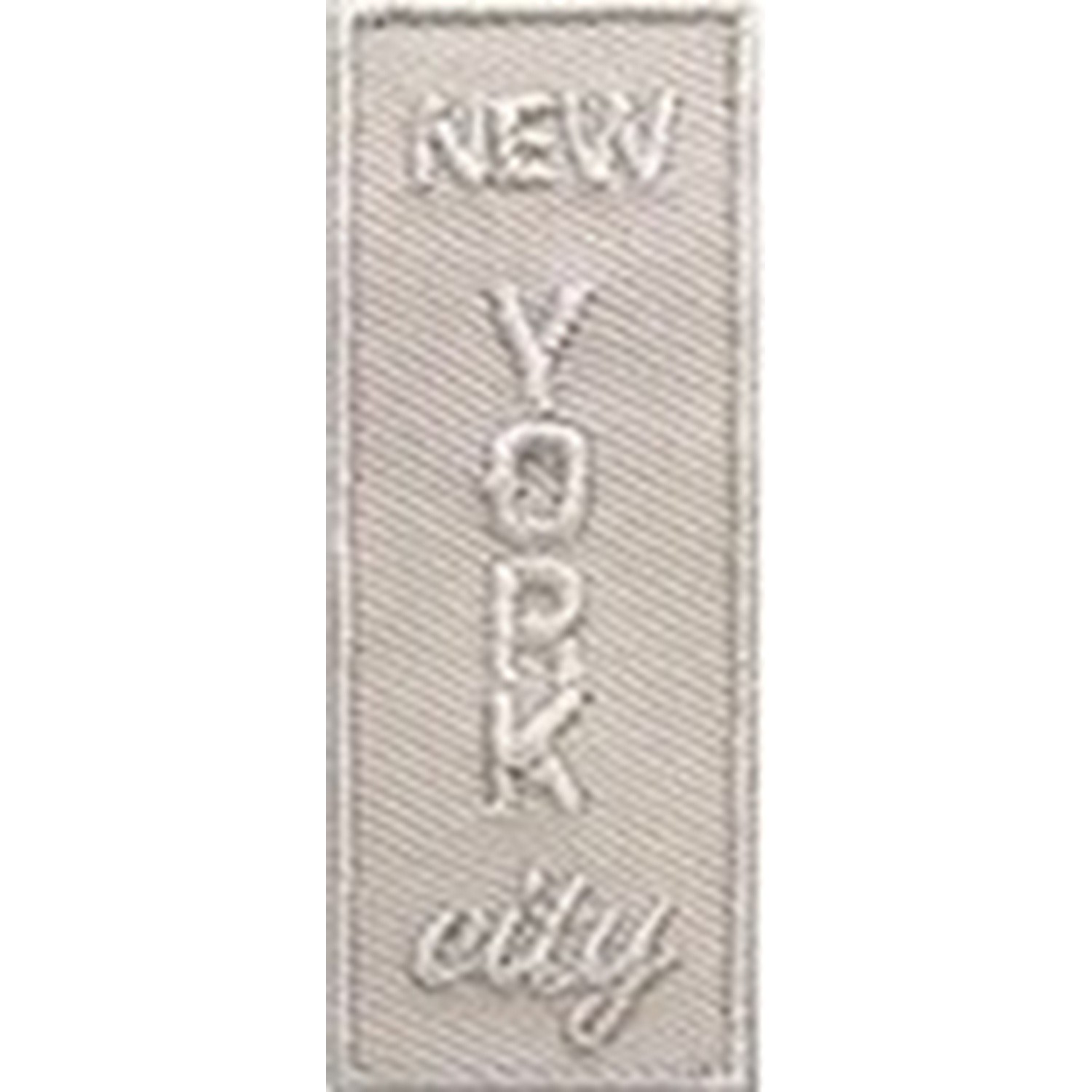 Toppa Patch termoadesiva o da cucire 475A "New York" dime. 2,2x5,5 cm.