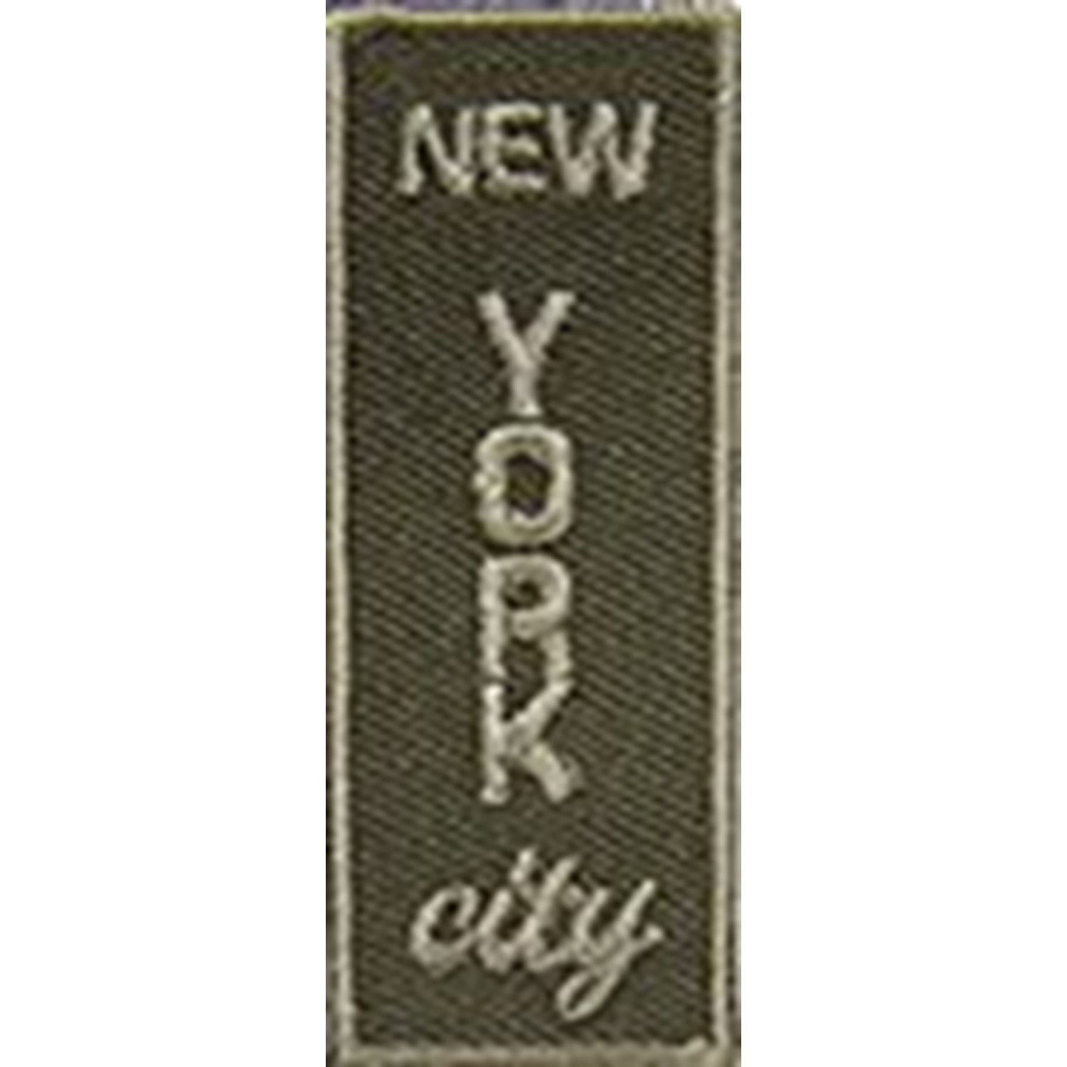 Toppa Patch termoadesiva o da cucire 475A "New York" dime. 2,2x5,5 cm.