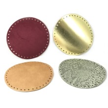 Fondo per borsa ecopelle tondo misura diametro 18 cm. vari colori