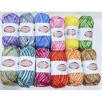 Gomitolo da 50 gr. "Furore" Fili e Fantasia 100% cotone gasato mercerizzato 125 mt. alta qualità (64 colori)