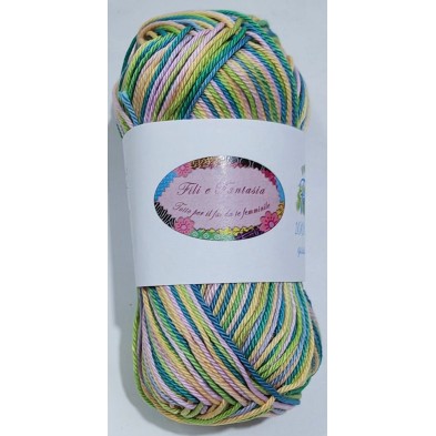 Gomitolo da 50 gr. "Furore" Fili e Fantasia 100% cotone gasato mercerizzato 125 mt. alta qualità (64 colori)
