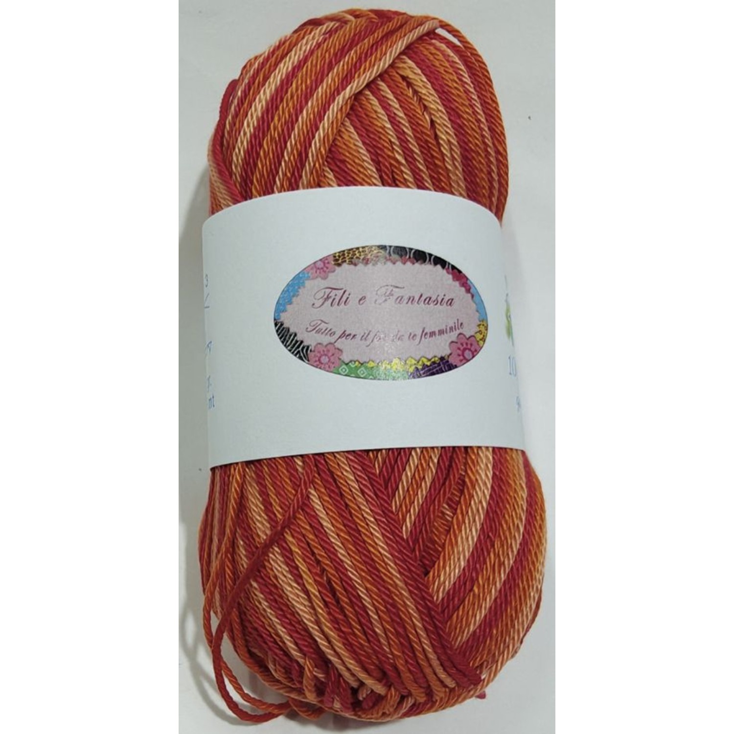 Gomitolo da 50 gr. "Furore" Fili e Fantasia 100% cotone gasato mercerizzato 125 mt. alta qualità (64 colori)