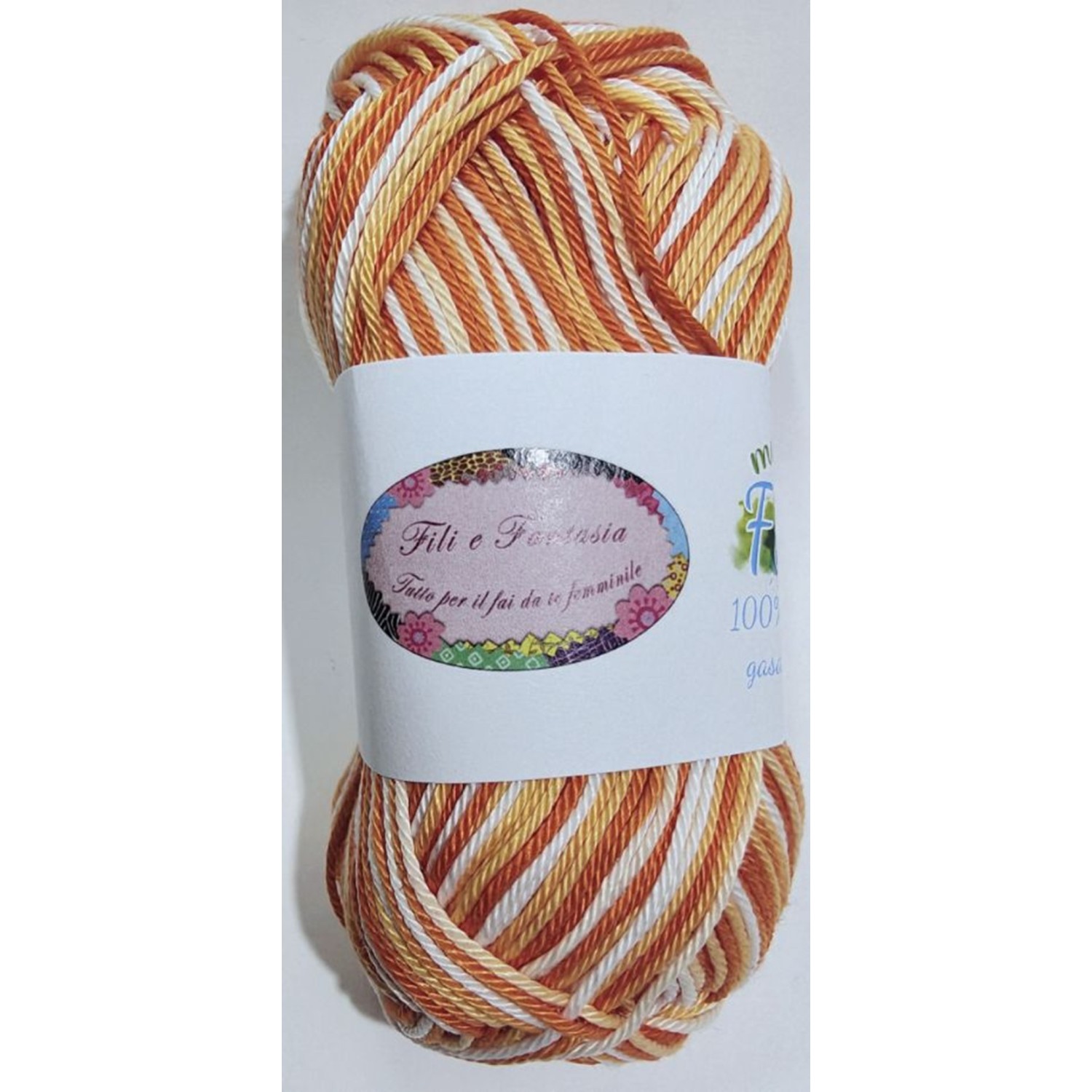 Gomitolo da 50 gr. "Furore" Fili e Fantasia 100% cotone gasato mercerizzato 125 mt. alta qualità (64 colori)