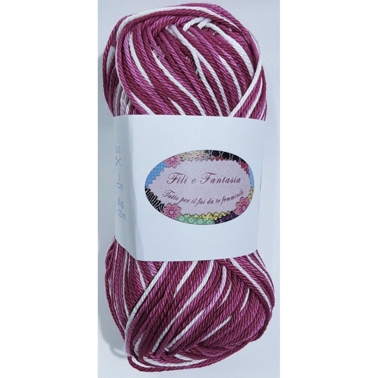 Gomitolo da 50 gr. "Furore" Fili e Fantasia 100% cotone gasato mercerizzato 125 mt. alta qualità (64 colori)