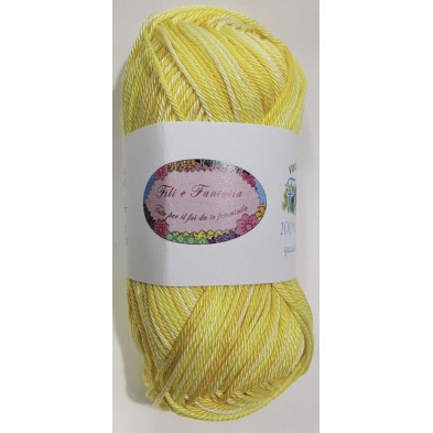 Gomitolo da 50 gr. "Furore" Fili e Fantasia 100% cotone gasato mercerizzato 125 mt. alta qualità (64 colori)