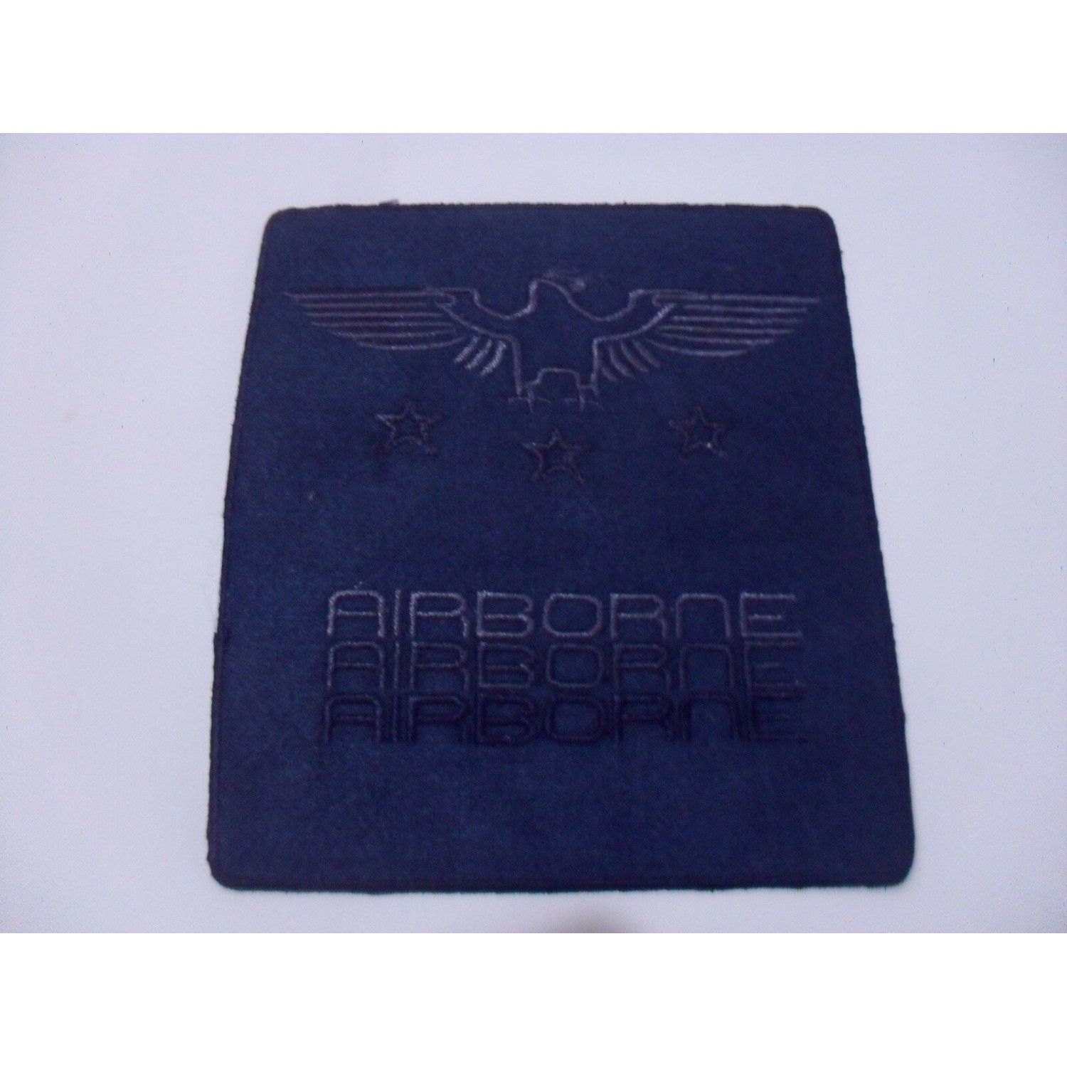 TOPPA PATCH RICAMO SU ECOPELLE SC. "AIRBORNE" TERMO O DA CUCIRE DIMENSIONI VARIE