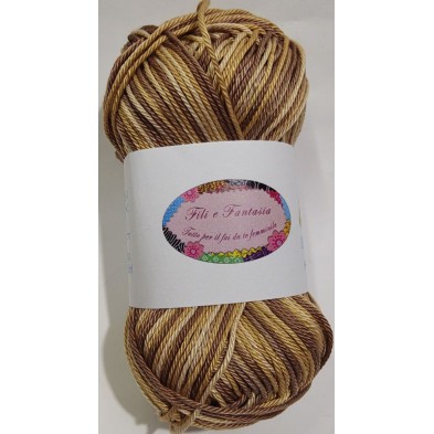 Gomitolo da 50 gr. "Furore" Fili e Fantasia 100% cotone gasato mercerizzato 125 mt. alta qualità (64 colori)