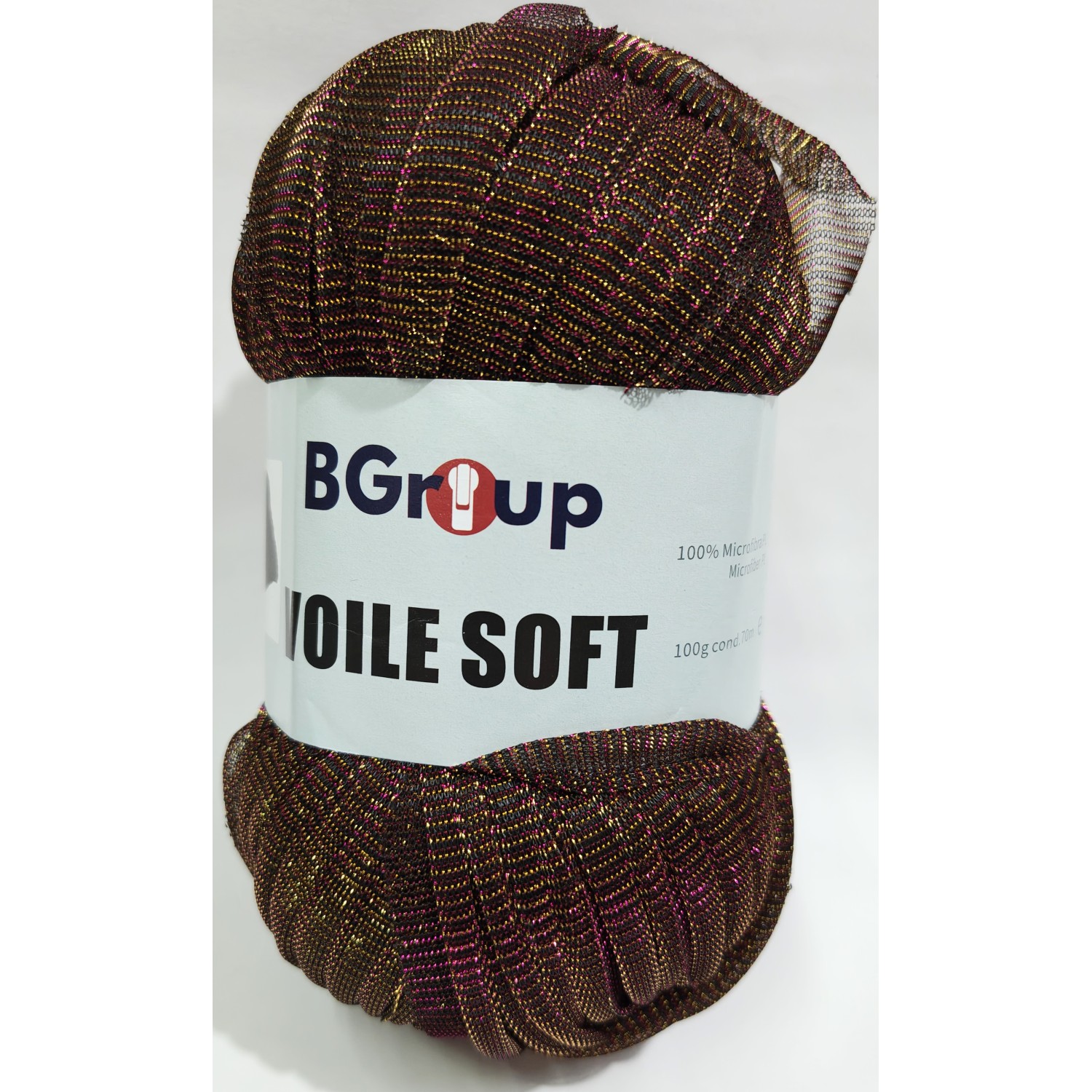 Fettuccia in organza glitter "Voile Soft'" +- 100 gr. 70 mt. per borse, cesti e varie