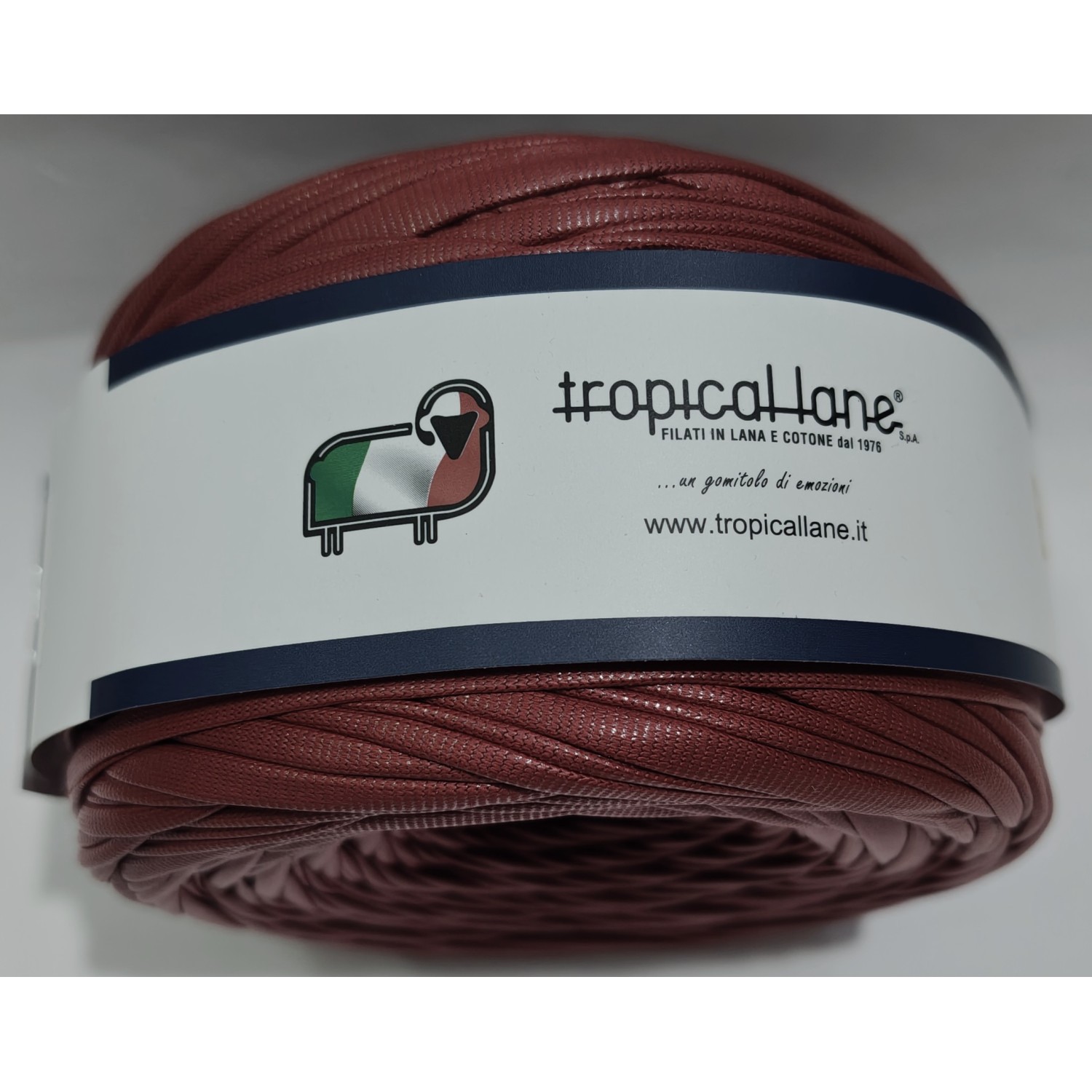 Fettuccia in ecopelle per borse alta qualità peso +- 200 gr. per circa 94 mt. Tropical Lane