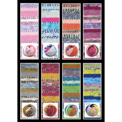 Merinos Jacquard 47% Lana Merinos - 53% PC Microfibra Filato in Gomitolo da 50 gr. +-130 mt.
