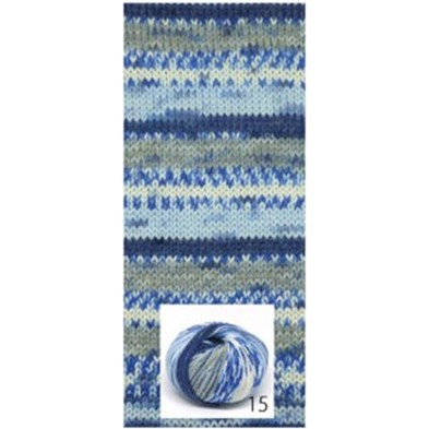 Merinos Jacquard 47% Lana Merinos - 53% PC Microfibra Filato in Gomitolo da 50 gr. +-130 mt.