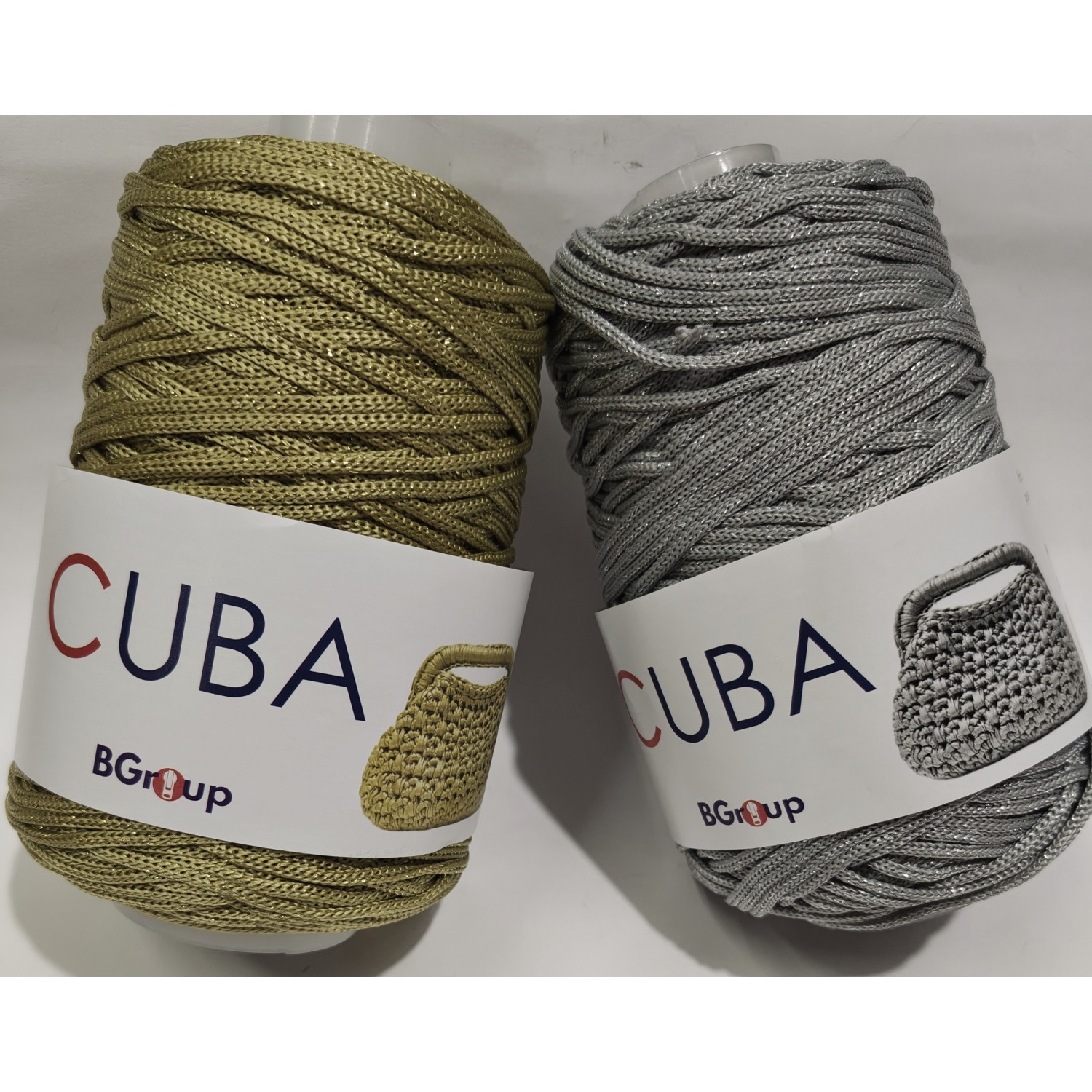 Cordino thai lurex "Cuba" per borse uncinetto rocca da 300 gr. +- 2%