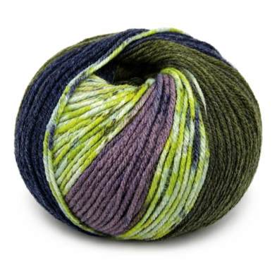Merinos Jacquard 47% Lana Merinos - 53% PC Microfibra Filato in Gomitolo da 50 gr. +-130 mt.