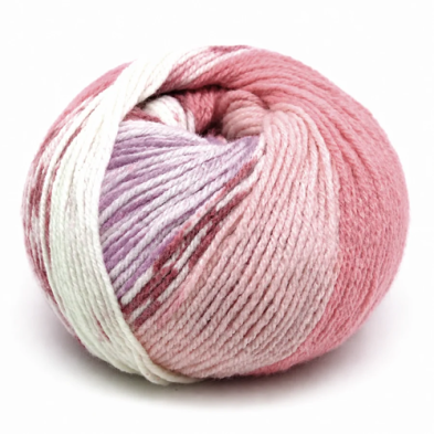 Merinos Jacquard 47% Lana Merinos - 53% PC Microfibra Filato in Gomitolo da 50 gr. +-130 mt.