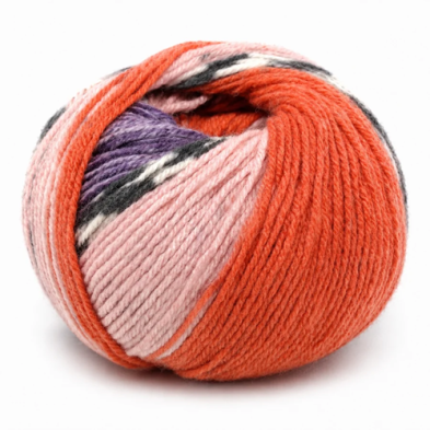 Merinos Jacquard 47% Lana Merinos - 53% PC Microfibra Filato in Gomitolo da 50 gr. +-130 mt.