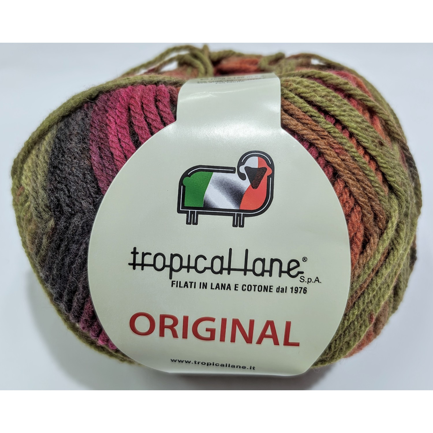 Gomitolo "Original" della Tropical Lane da 100 gr (Lunghezza: 190 m. ca.) 47% Lana Merinos - 53% Acrilico