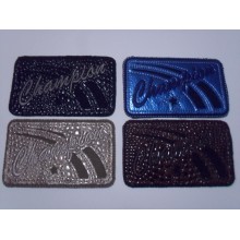 TOPPA PATCH RICAMO SU ECOPELLE "CHAMPION" TERMO O DA CUCIRE DIMENSIONI VARIE