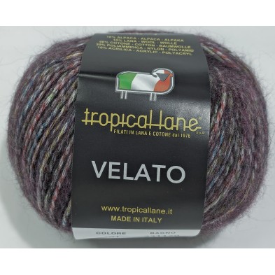 Gomitolo "VELATO" della Tropical Lane 50 gr (160 m.) 10% Alpaca 10% Lana Merinos 40% Cotone 30% Pl 10% Acr.
