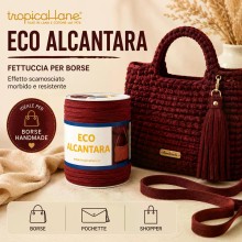 Tropical Lane Eco Alcantara 200 gr. 70 mt. fettuccia scamosciata per borse uncinetto