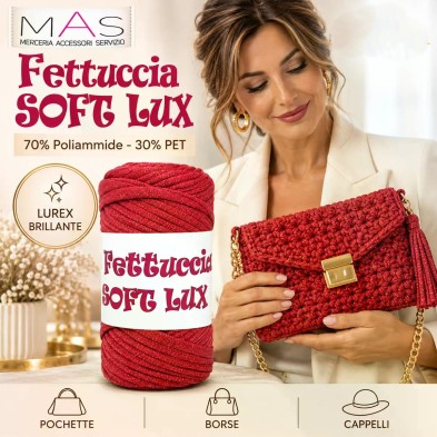 Fettuccia in Lycra Soft Lux MAS 150 gr 60 mt. per Borse Eleganti