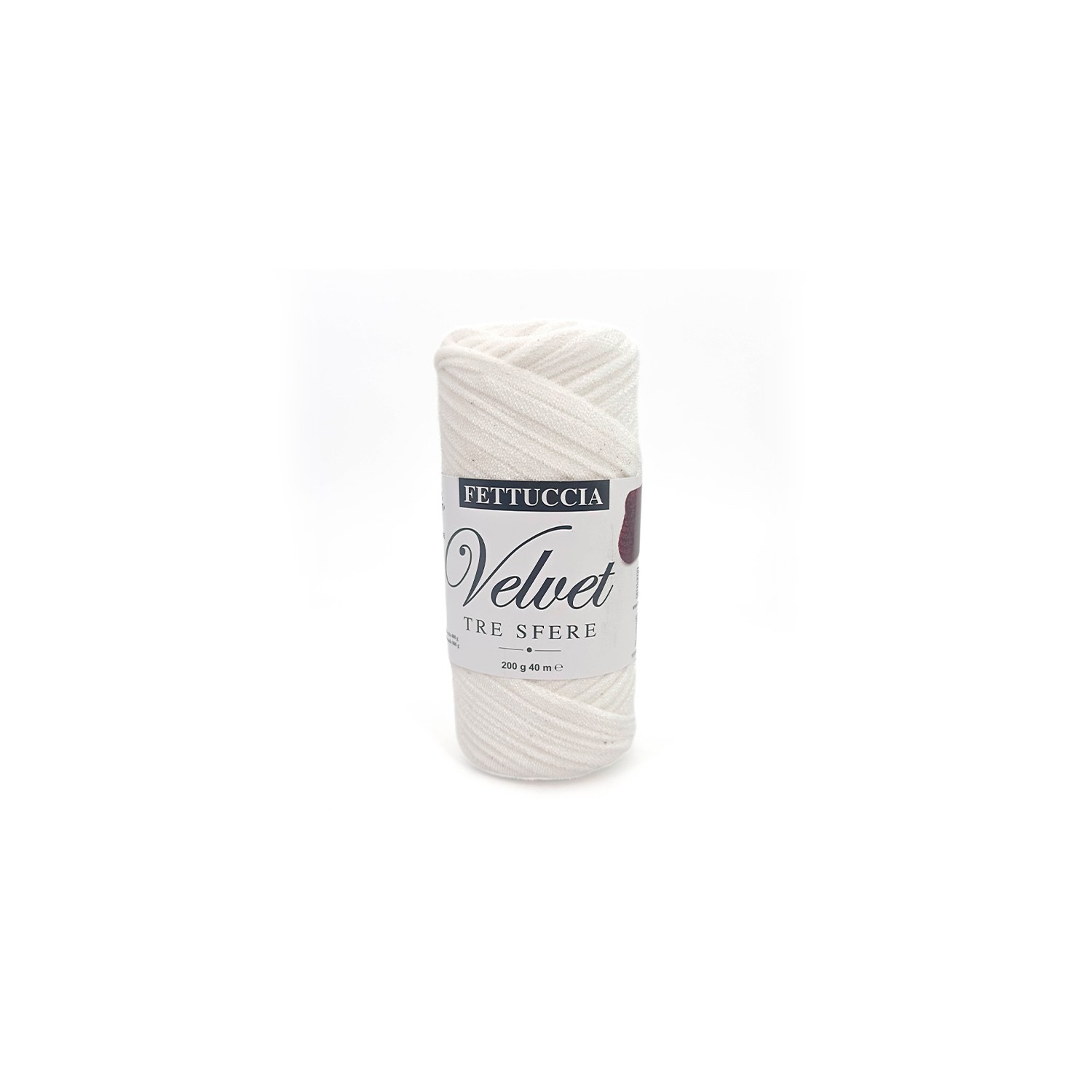 Fettuccia "Velvet" Tre Sfere Rocca Velluto da 200 gr 90% Poliestere 10% Elastan
