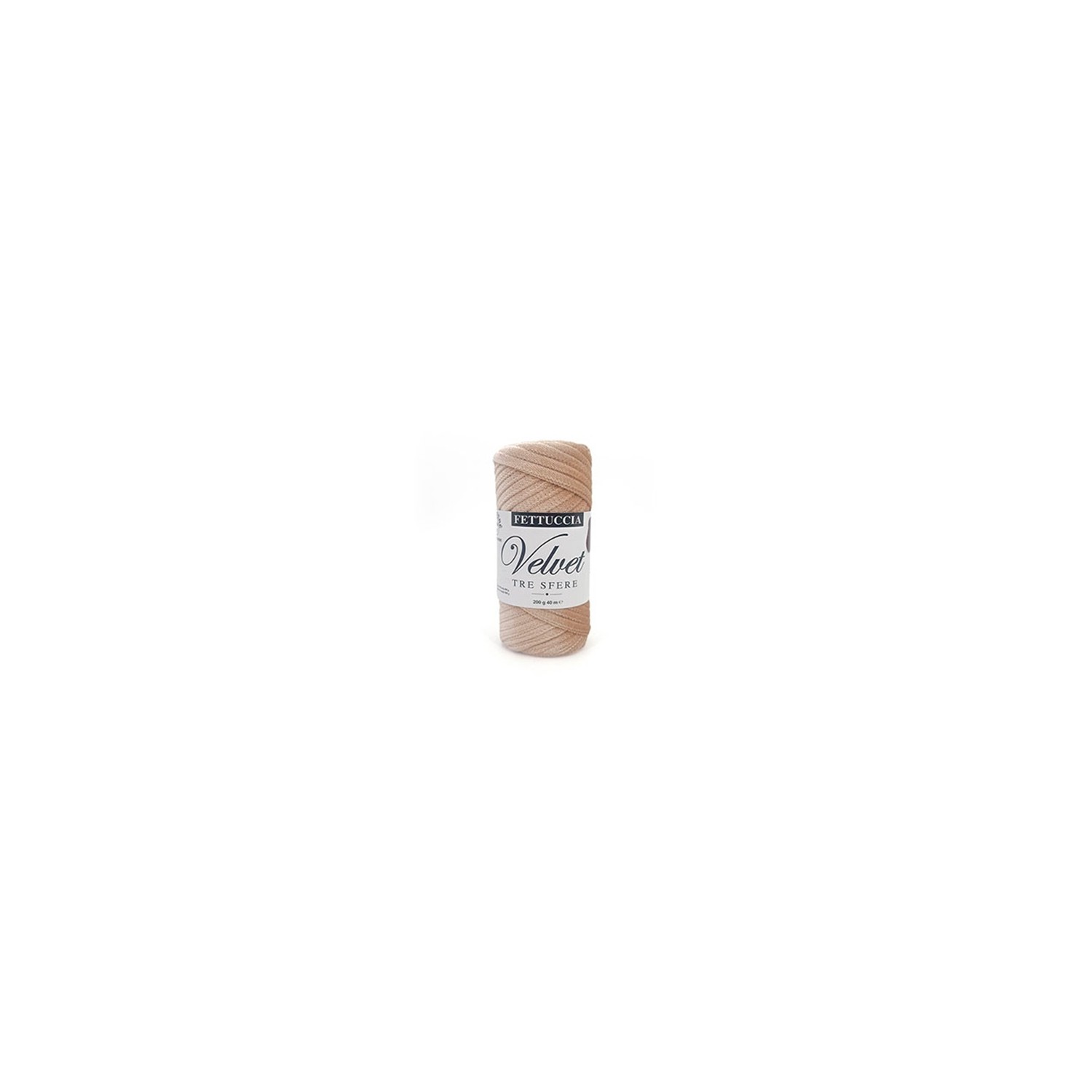 Fettuccia "Velvet" Tre Sfere Rocca Velluto da 200 gr 90% Poliestere 10% Elastan