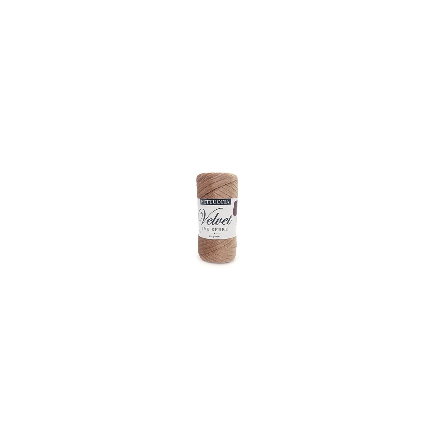 Fettuccia "Velvet" Tre Sfere Rocca Velluto da 200 gr 90% Poliestere 10% Elastan