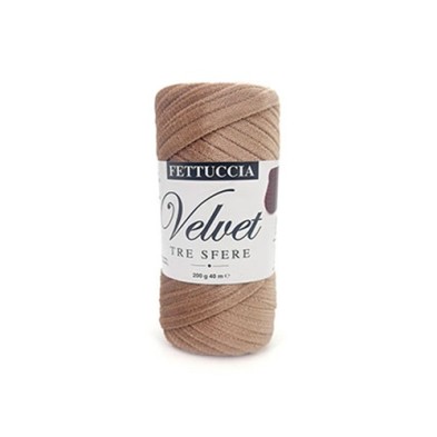 Fettuccia "Velvet" Tre Sfere Rocca Velluto da 200 gr 90% Poliestere 10% Elastan