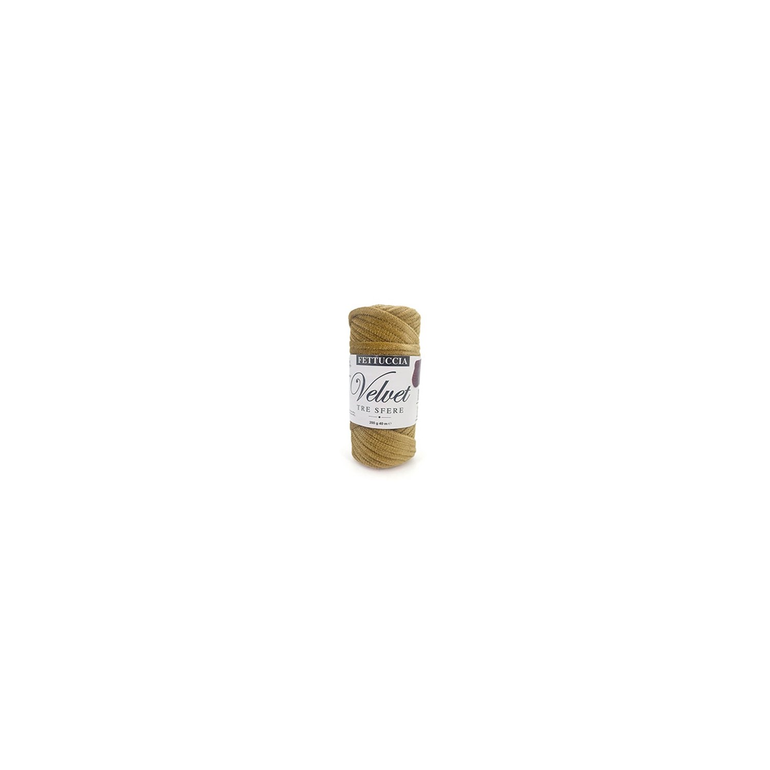 Fettuccia "Velvet" Tre Sfere Rocca Velluto da 200 gr 90% Poliestere 10% Elastan