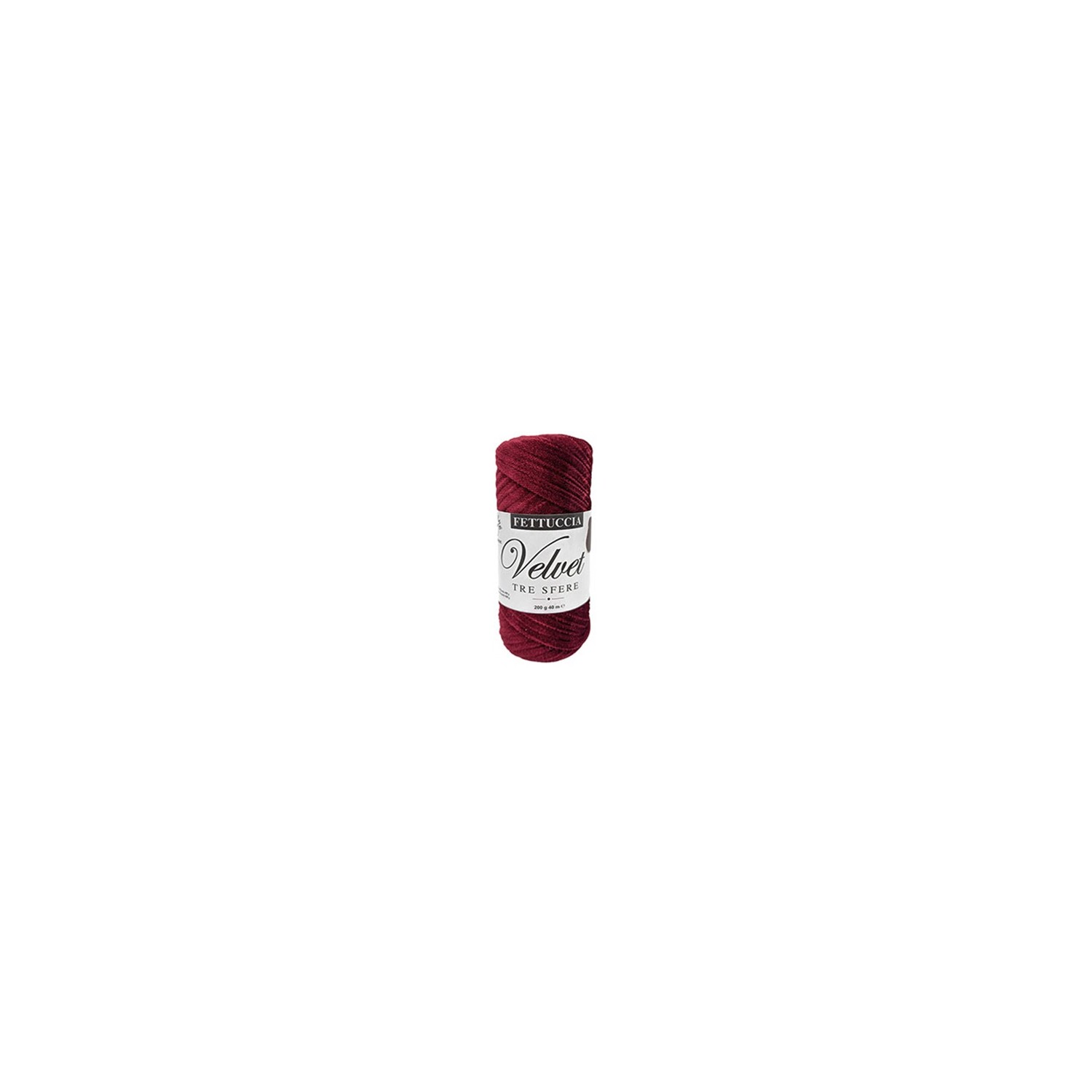 Fettuccia "Velvet" Tre Sfere Rocca Velluto da 200 gr 90% Poliestere 10% Elastan