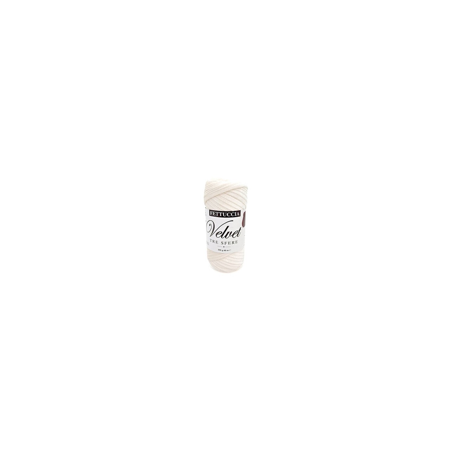 Fettuccia "Velvet" Tre Sfere Rocca Velluto da 200 gr 90% Poliestere 10% Elastan