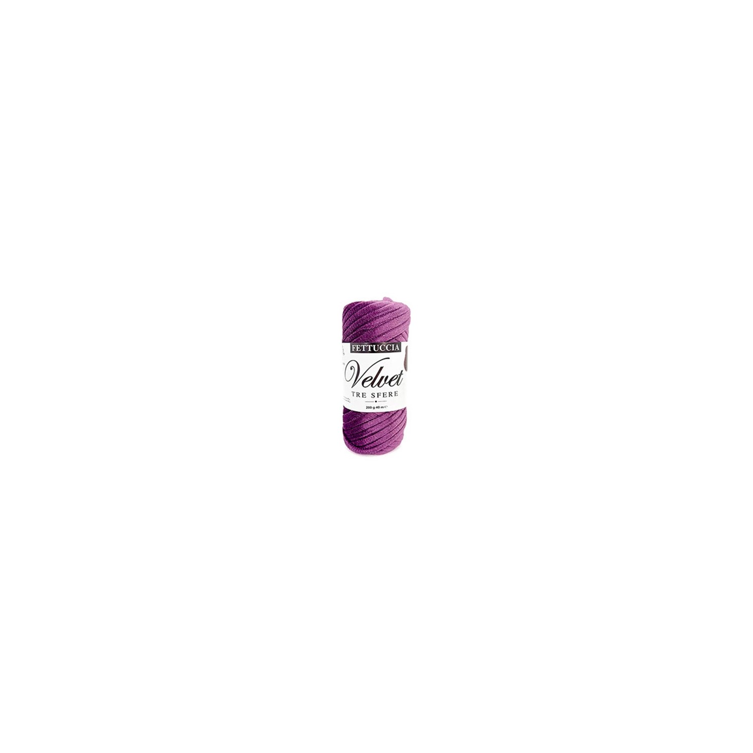 Fettuccia "Velvet" Tre Sfere Rocca Velluto da 200 gr 90% Poliestere 10% Elastan