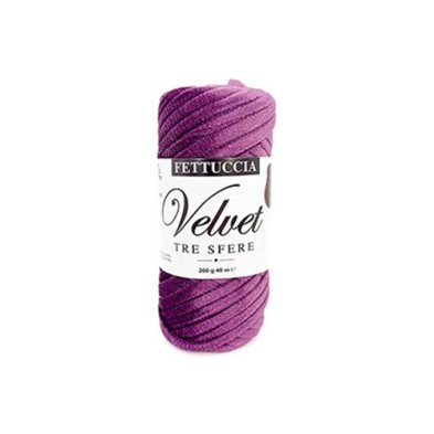 Fettuccia "Velvet" Tre Sfere Rocca Velluto da 200 gr 90% Poliestere 10% Elastan
