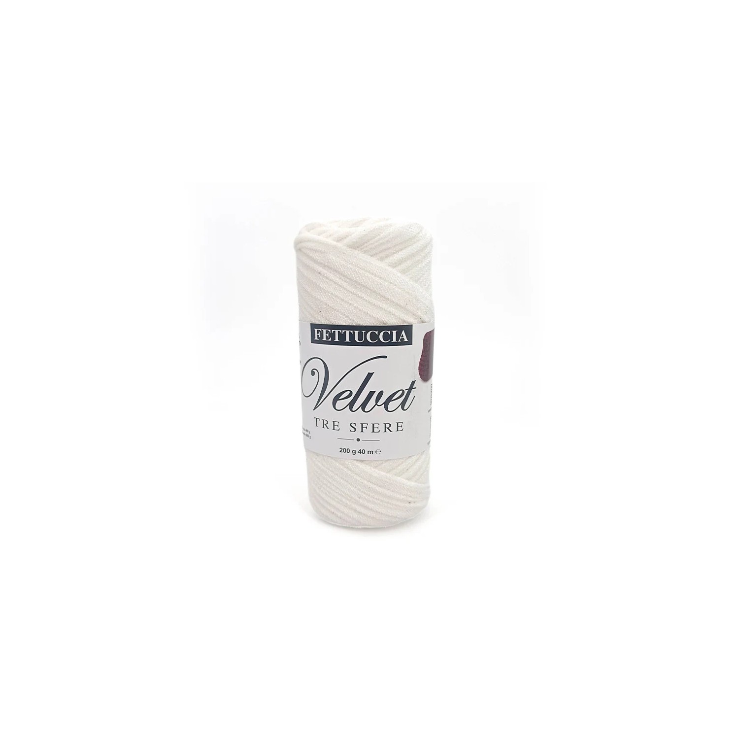 Fettuccia "Velvet" Tre Sfere Rocca Velluto da 200 gr 90% Poliestere 10% Elastan