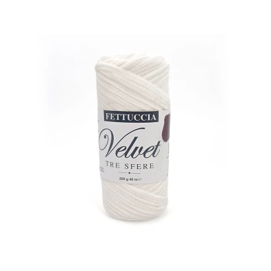 Fettuccia "Velvet" Tre Sfere Rocca Velluto da 200 gr 90% Poliestere 10% Elastan