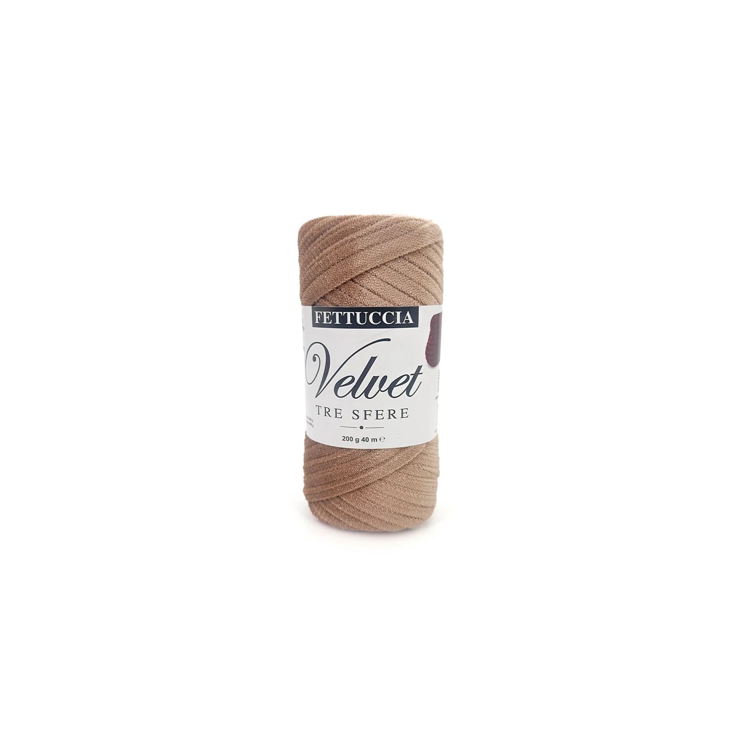 Fettuccia "Velvet" Tre Sfere Rocca Velluto da 200 gr 90% Poliestere 10% Elastan