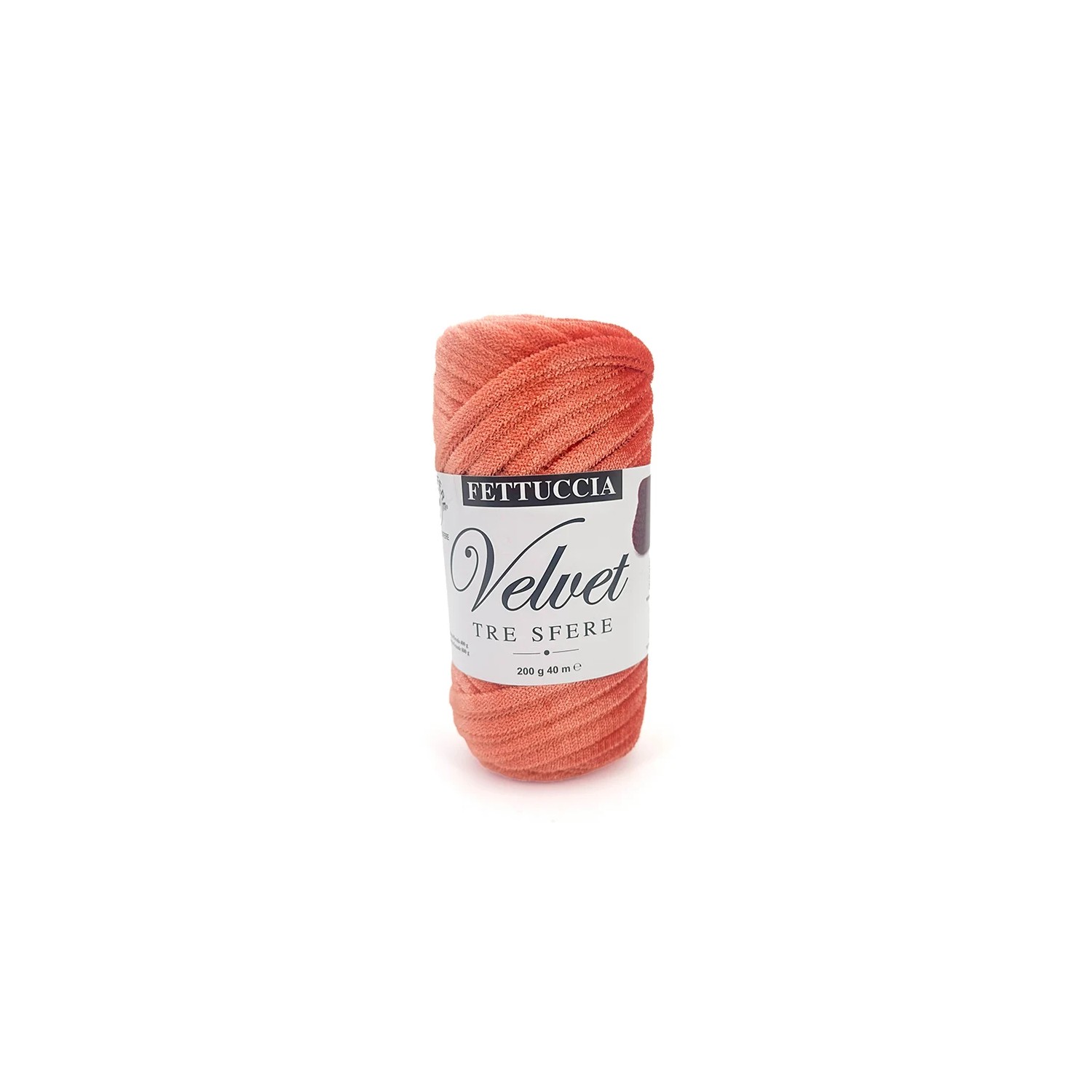 Fettuccia "Velvet" Tre Sfere Rocca Velluto da 200 gr 90% Poliestere 10% Elastan