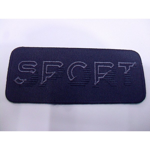 TOPPA PATCH RETTANGOLARE RICAMO SU TESSUTO "SPORT" TERMO O CUCIRE DIMENS. VARIE