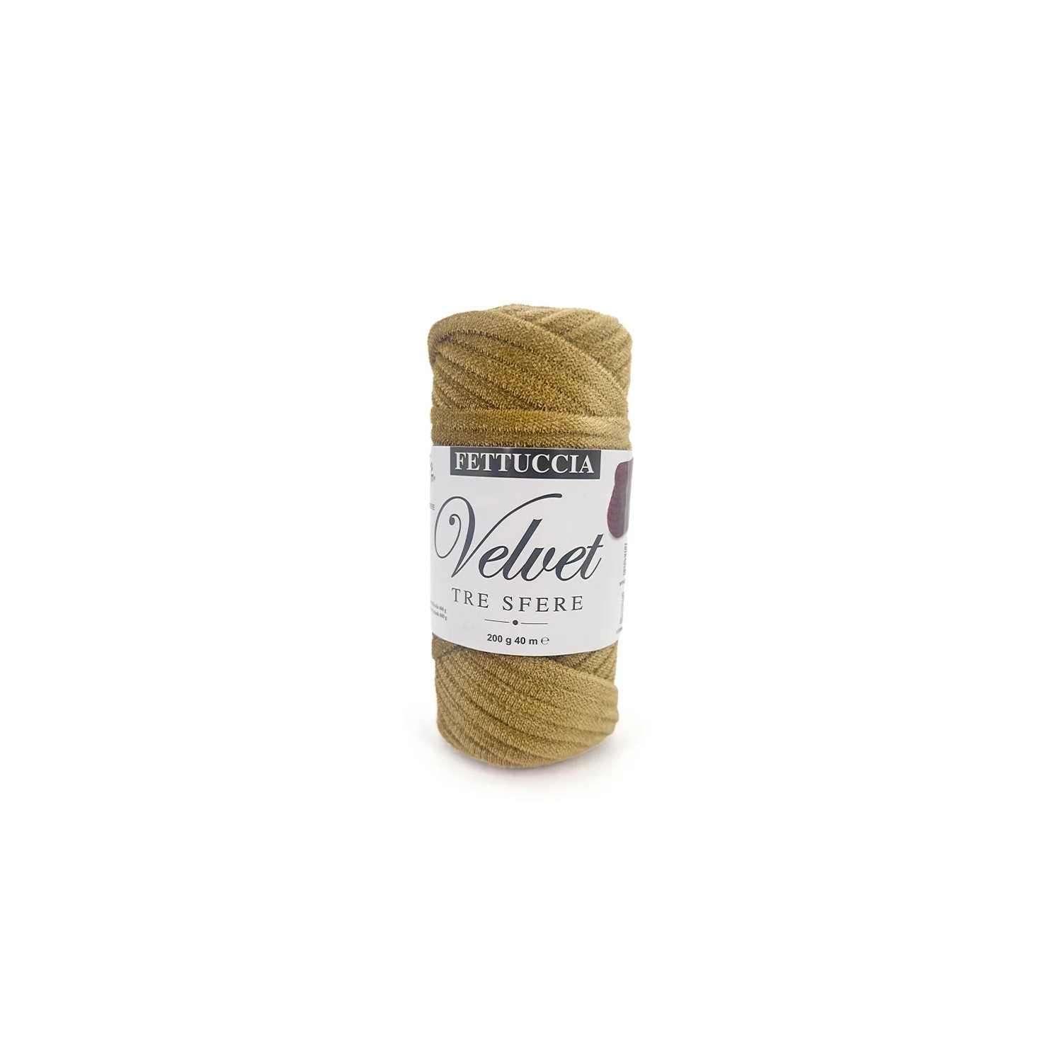 Fettuccia "Velvet" Tre Sfere Rocca Velluto da 200 gr 90% Poliestere 10% Elastan