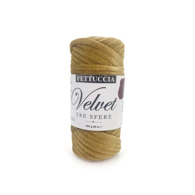 Fettuccia "Velvet" Tre Sfere Rocca Velluto da 200 gr 90% Poliestere 10% Elastan
